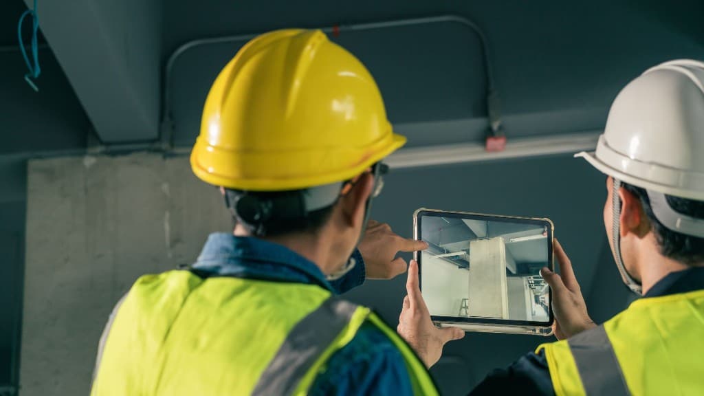 Ingenieros revisando modelo BIM